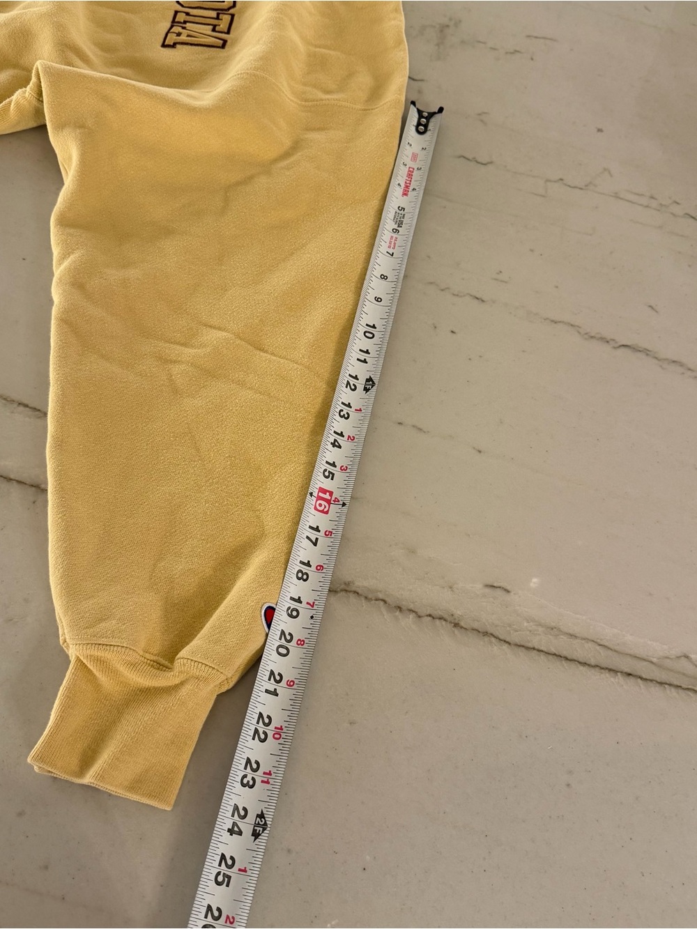 Champion Reverse Weave Crewneck Yellow Embroider Minnesota Medium - Picture 7 of 7
